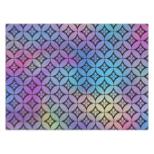 Elegant Kleurrijk Abstract Bloemencirkels Patroon Tafelkleed (Voorkant (Horizontaal))