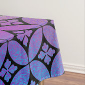 Elegant Kleurrijk Abstract Bloemencirkels Patroon Tafelkleed (Voorbeeld)