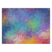Elegant Kleurrijk Acryl Abstract Grunge Artwork Tafelkleed (Voorkant (Horizontaal))