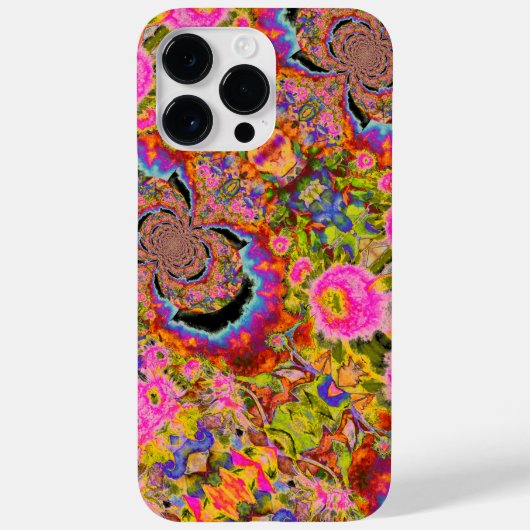 Elegant kleurrijk bloemig abstract patroon Case-Mate iPhone case (Achterkant)