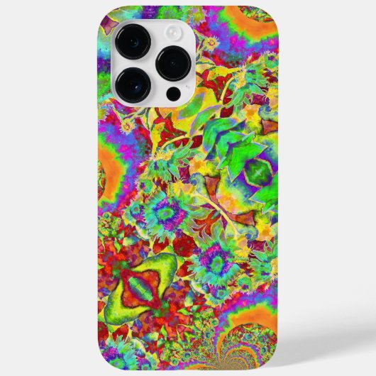 Elegant kleurrijk bloemig abstract patroon Case-Mate iPhone case (Achterkant)
