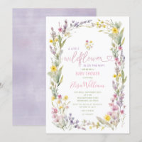 Elegant Kleurrijk Een Kleine Wildflower Baby showe