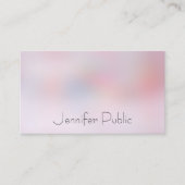 Elegant kleurrijk Eenvoudig design Moderne Sjabloo Visitekaartje (Voorkant)