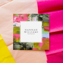 Elegant Kleurrijk QR Code Abstract Verfpatroon