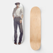Elegant knappe anime Man Skateboard (Voorkant)