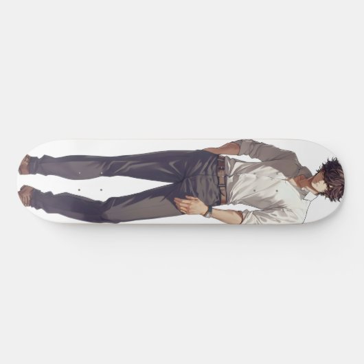 Elegant knappe anime Man Skateboard (Horizontaal)