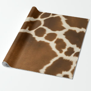 Elegant Koe Faux Leather Modern Collectie Cadeaupapier