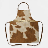 Elegant Koe Faux Leather Trendy Collectie Schort (Voorkant)