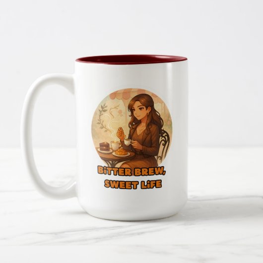 Elegant koffiecafé mok (Links)