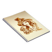 Elegant Koffiehandgeschilderd Notitieboek (Rechterzijde)