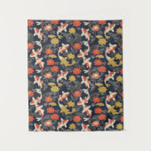 Elegant Koi Fish and Lotus Pattern Wandkleed (Voorkant)