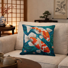 Elegant Koi Fish Design Kussen