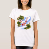 Elegant koikarper in lotusvijver t-shirt (Voorkant)