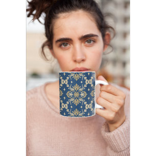 Elegant Koninklijk Barok Patroon Luxe Vintage Thui Koffiemok
