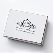 Elegant, koninklijk, monogram 	rubberstempel