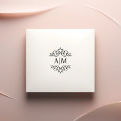 Elegant, koninklijk, monogram  zelfinktende stempel