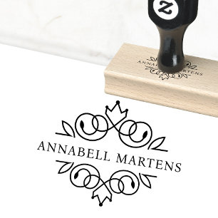 Elegant, koninklijk 	rubberstempel