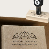 Elegant, koninklijk rubberstempel