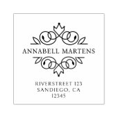 Elegant, koninklijk 	rubberstempel (Afrduk)