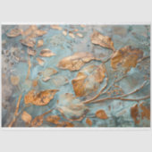 Elegant koper botanisch weefsel papier (Voorkant)