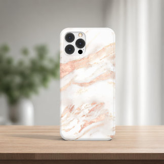 Elegant koper | Girly Roos Gold Marble iPhone 8 Plus / 7 Plus Hoesje