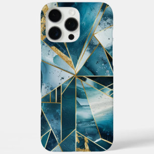 Elegant koper   Vrouwelijk Opulent Blauwgroen Goud iPhone 16 Pro Max Hoesje
