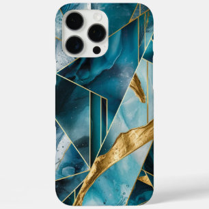 Elegant koper Vrouwelijk Opulent Blauwgroen Goud iPhone 16 Pro Max Hoesje