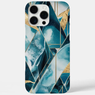 Elegant koper   Vrouwelijk Opulent Blauwgroen Goud iPhone 16 Pro Max Hoesje