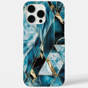 Elegant koper   Vrouwelijk Opulent Blauwgroen Goud iPhone 16 Pro Max Hoesje