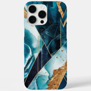 Elegant koper   Vrouwelijk Opulent Blauwgroen Goud iPhone 16 Pro Max Hoesje