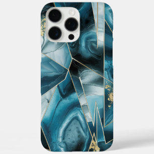 Elegant koper   Vrouwelijk Opulent Blauwgroen Goud iPhone 16 Pro Max Hoesje