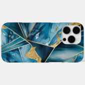 Elegant koper | Vrouwelijk Opulent Blauwgroen Goud Case-Mate iPhone Case (Achterkant (horizontaal))