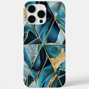 Elegant koper   Vrouwelijk Opulent Blauwgroen Goud iPhone 16 Pro Max Hoesje
