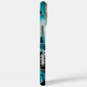 Elegant koper | Vrouwelijk Opulent Blauwgroen Goud Case-Mate iPhone Case (Achterkant / Rechts)