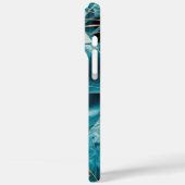 Elegant koper | Vrouwelijk Opulent Blauwgroen Goud Case-Mate iPhone Case (Achterkant / Links)