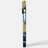 Elegant koper | Vrouwelijk Opulent Blauwgroen Goud Case-Mate iPhone Case (Achterkant / Links)
