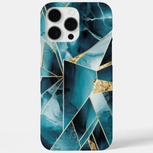 Elegant koper   Vrouwelijk Opulent Blauwgroen Goud iPhone 16 Pro Max Hoesje