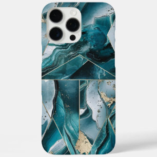 Elegant koper   Vrouwelijk Opulent Blauwgroen Goud iPhone 16 Pro Max Hoesje