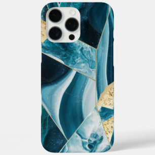 Elegant koper   Vrouwelijk Opulent Blauwgroen Goud iPhone 16 Pro Max Hoesje