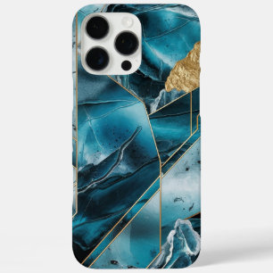 Elegant koper   Vrouwelijk Opulent Blauwgroen Goud iPhone 16 Pro Max Hoesje