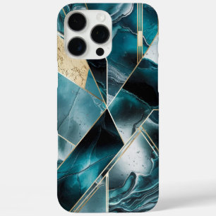 Elegant koper   Vrouwelijk Opulent Blauwgroen Goud iPhone 16 Pro Max Hoesje