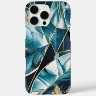 Elegant koper   Vrouwelijk Opulent Blauwgroen Goud iPhone 16 Pro Max Hoesje