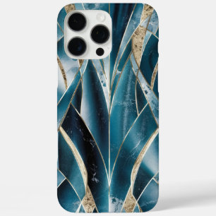 Elegant koper Vrouwelijk opulent Blauwgroen goud iPhone 16 Pro Max Hoesje