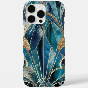 Elegant koper   Vrouwelijk Opulent Blauwgroen Goud iPhone 16 Pro Max Hoesje