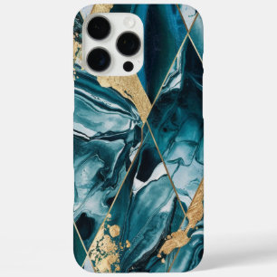 Elegant koper   Vrouwelijk Opulent Blauwgroen Goud iPhone 16 Pro Max Hoesje