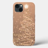 Elegant koperen kerstmousserende bomen  Case-Mate iPhone case (Achterkant)