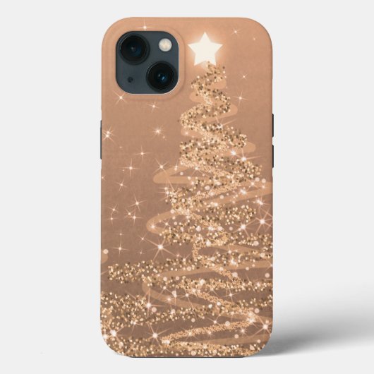 Elegant koperen kerstmousserende bomen  Case-Mate iPhone case (Achterkant)