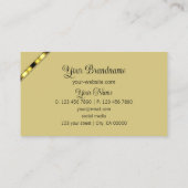 Elegant koraal en beige met monogram Patterned Visitekaartje (Achterkant)