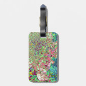 Elegant Koraal en Chartreuse Limelight Hydrangea Bagagelabel (Achterkant verticaal)