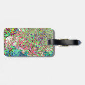 Elegant Koraal en Chartreuse Limelight Hydrangea Bagagelabel (Achterkant horizontaal)